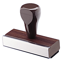 IDEAL WALNUT HAND STAMPS, 12 LINES x 4&quot; WIDTH