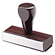 IDEAL WALNUT HAND STAMPS FOR USE WITH SEPARATE STAMP PAD